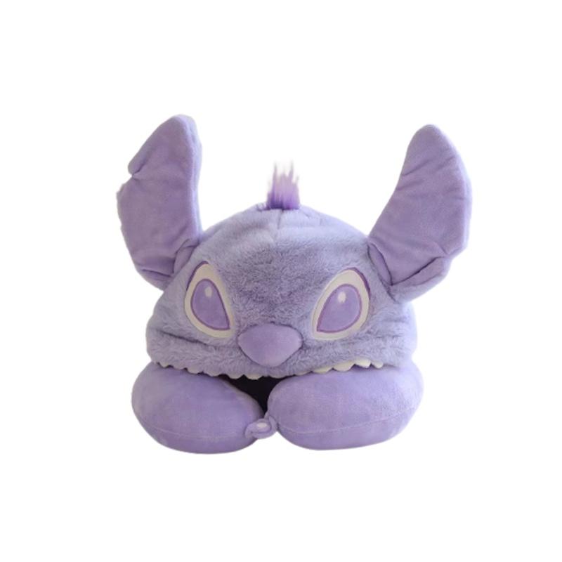 

Мягкая U-образная подушка с капюшоном, плюшевая, портативная, дорожная, подарок Angel