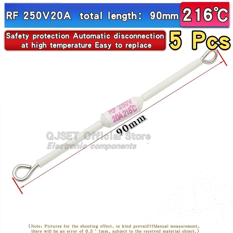 5pcs Rice Cooker RF Ceramic Thermal Fuse Accessories Resistor RF216 Degree 10A 15A 250V 20A RF165C 185C 230C 240C 130C 155C 216C Fuses4