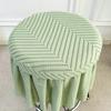 Soft Full-Coverage Bar Round Stool Cover Elastic with Skirt Hem Round Chair Cover Non-slip Thickened Stool Cushion Cover