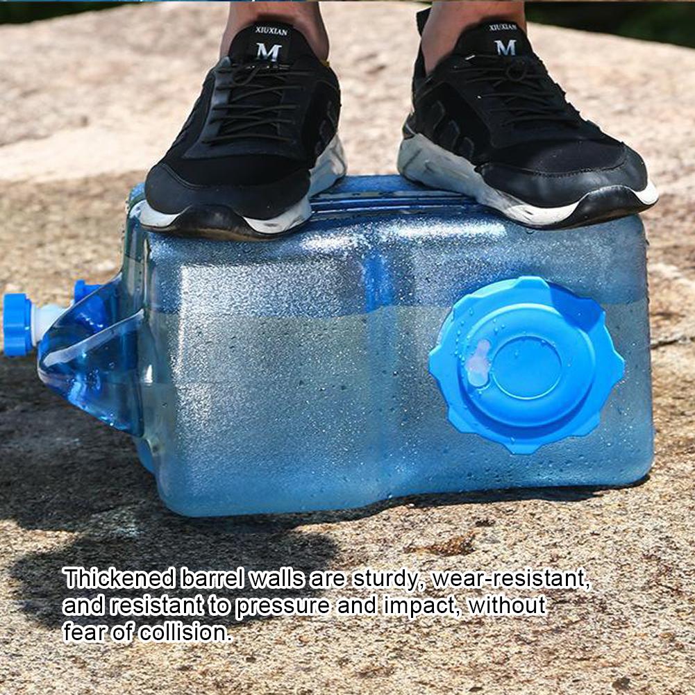 3/5/6/7.5/8/12/13/15/18L Portable Water Bucket Driving Pure Water Tank Container Faucet Outdoor Hiking Camping Cooking Picnic