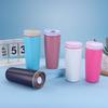 New large-capacity coffee cup outdoor portable accompanying water cup 304 stainless steel double-layer vacuum simple thermos cup