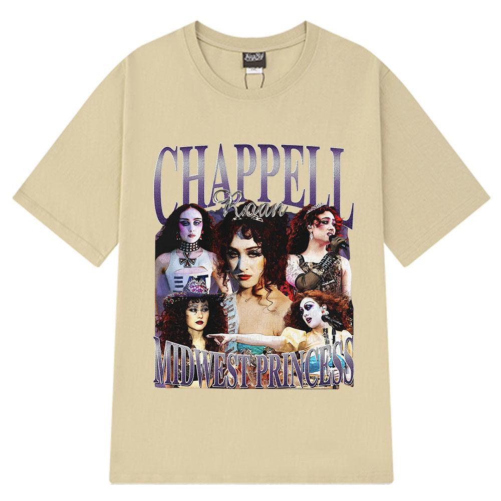 Chappell Roan Midwest Princess Tshirt Unisex Unisex Vintage Fashion Country Music T Shirts Cotton Y2k Harajuku Tshirts