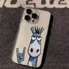 Cartoon Horse Donkey Phone Case For iPhone 17 Pro Max 16 Pro 15 Plus 14 13 Mini 12 11 16E Plus 17Air Fashion Soft Case