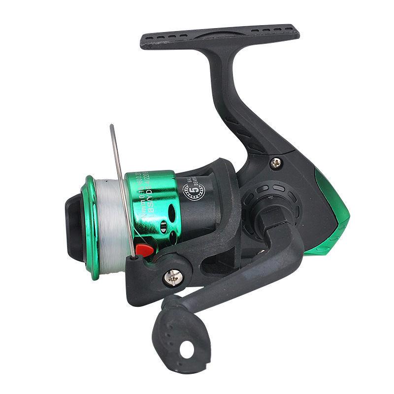 Mulinello da Spinning Modello 200 con Filo – Mulinello da Pesca Compatto per Canne da Mare e da Spinning