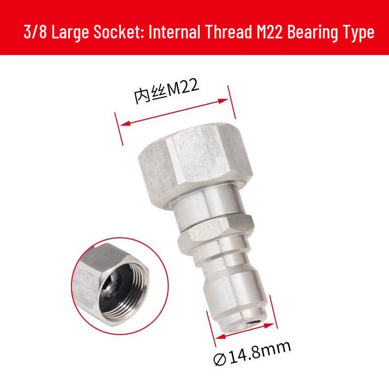 High-Pressure Copper Quick-Connect Water Hose Adapter for Car Washers