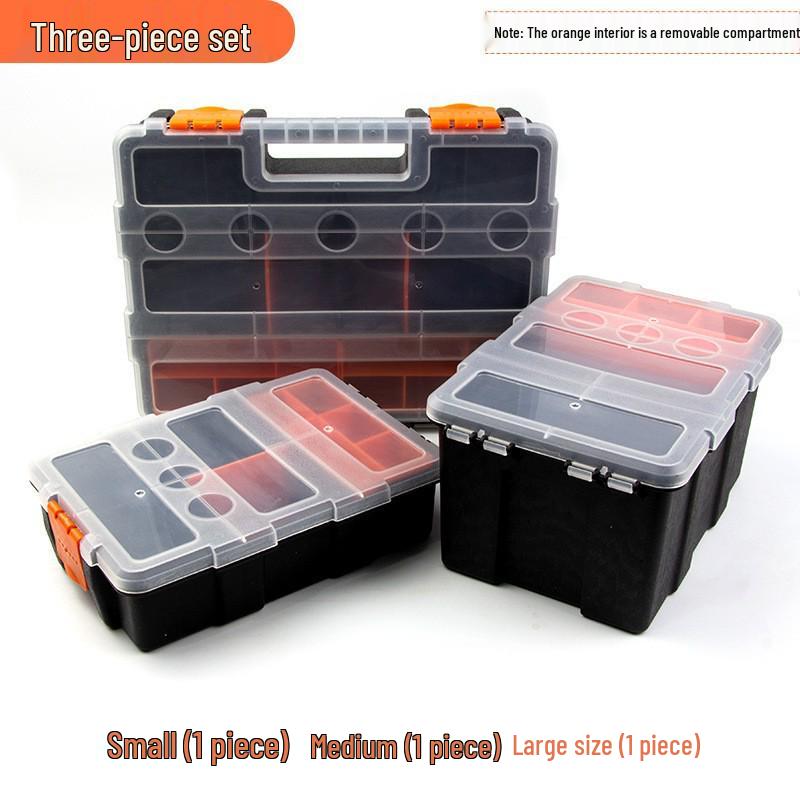 Multi-Grid Detachable Plastic Storage Box for Hardware and Watch Accessories