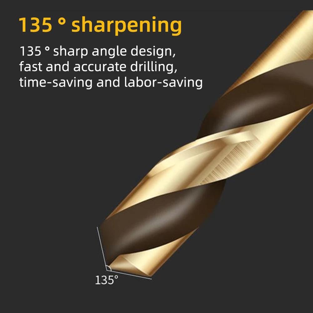 6pcs HSS Drill Bit Hole Opener Double Head Auger Drill Bits For Metal Stainless Steel Wood Drilling Tool 3/ 3.5/ 4/ 4.5/ 5/ 6mm