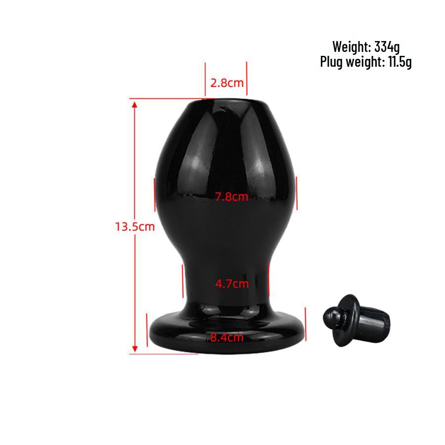 Crystal Hollow Anal Dilator Plug with Leak-Proof Strap - Occlusive Rear Anal Toy