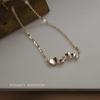 Gold-Plated S925 Sterling Silver Heart Pendant Necklace - Simple Clavicle Chain for Women