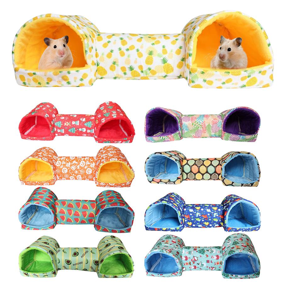 Hamster Rodents Hideaway Toy Gerbil Bed Hideouts Pet Tunnel Cave for Ferrets Hamster Guinea Pigs Sleeping Hideaway Tube