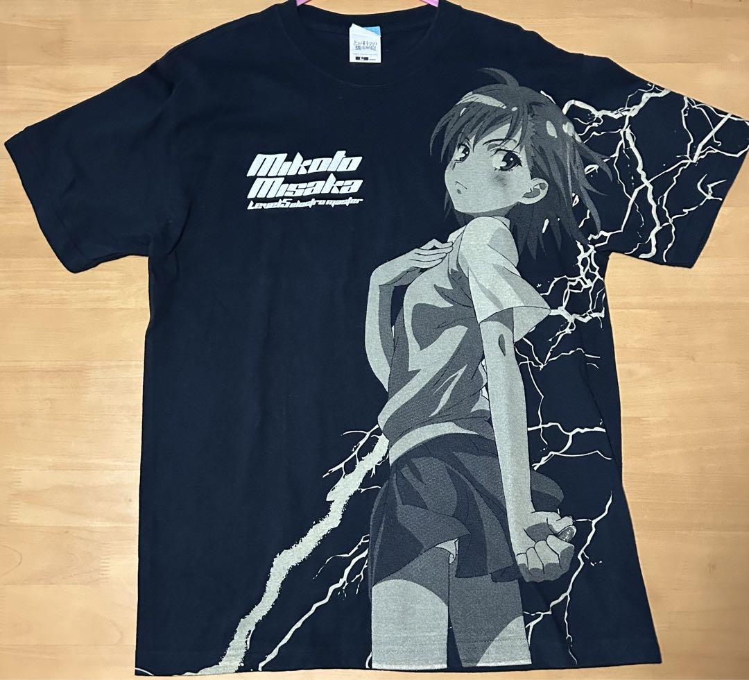 

[USED] A Certain Scientific Railgun Misaka Mikoto Railgun Anime T-Shirt Size L COSPA