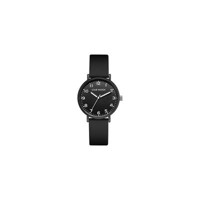 Exam Watch Analog Simple Design Waterproof Glow-in-the-Dark Unisex Wristwatch Black