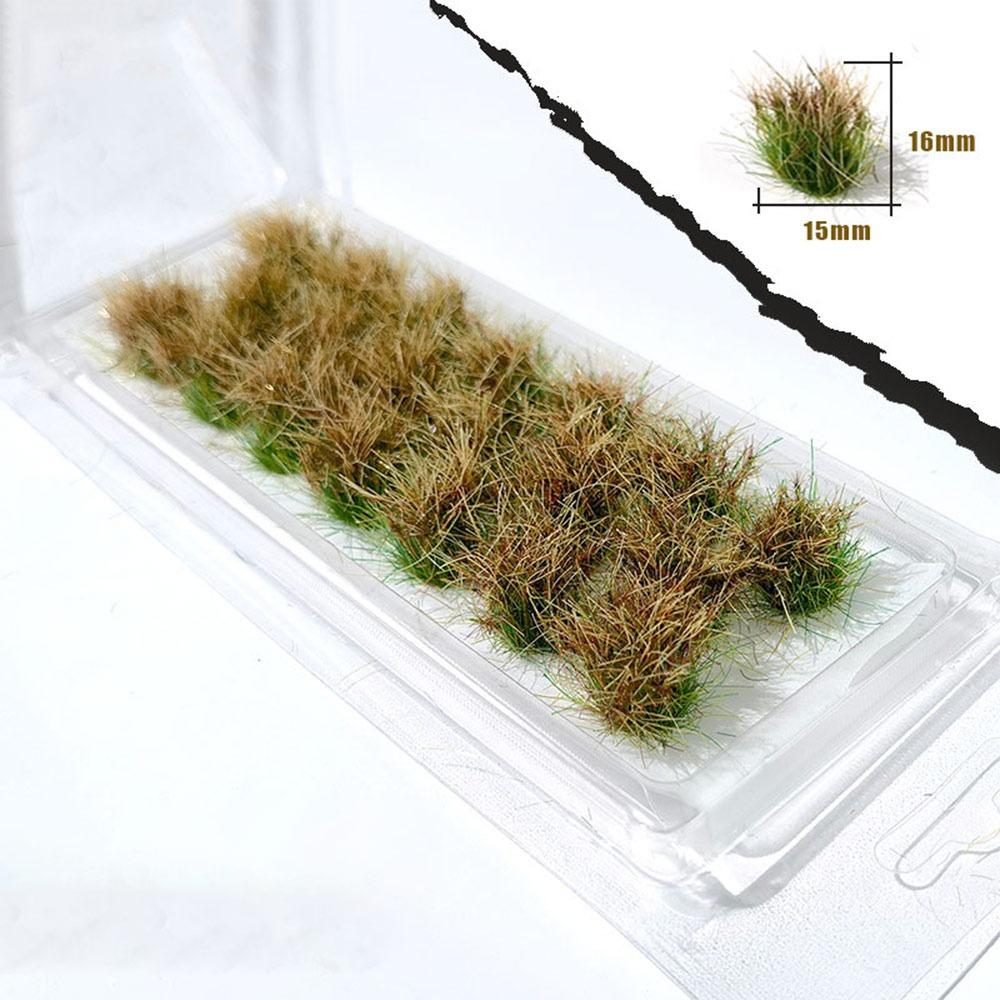 

DIY Artificial Grass Tufts Multicolor Simulation Scenery Model NEW Long Leaves Grass Cluster 2-brown