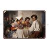 In A Roman Osteria 1866 Carl Bloch Metal Signs Club Living Room Personalized Cinema Rusty Tin Sign Poster
