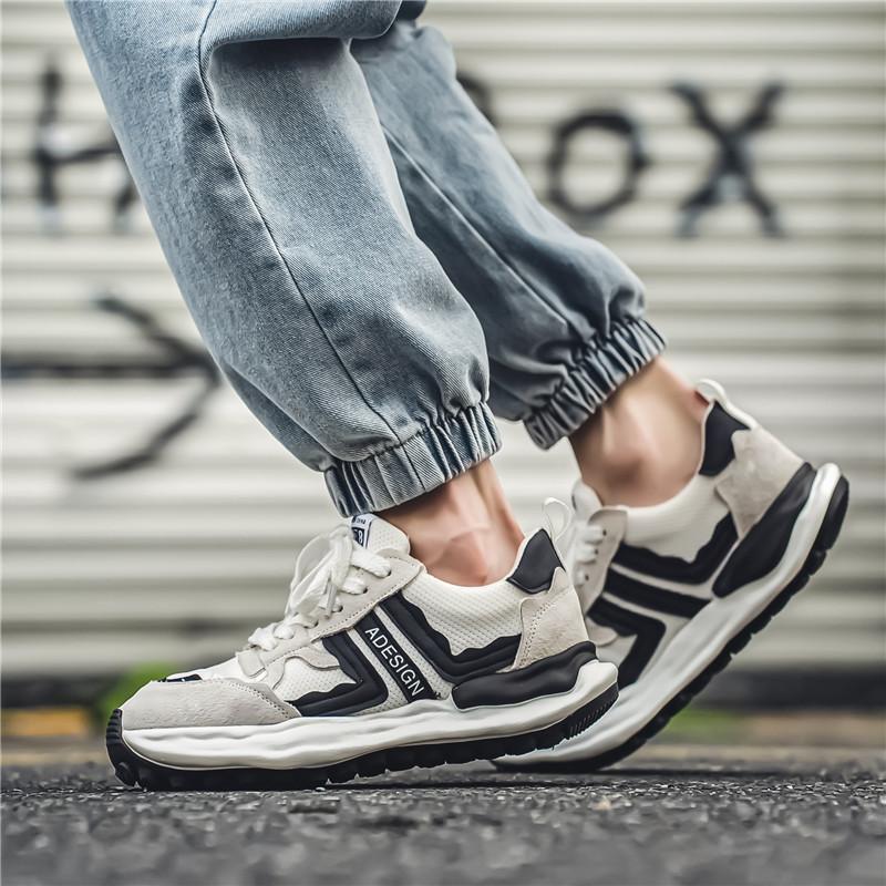 Мужская противоскользящая износостойкая модная повседневная и спортивная обувь с сеткой — фото 22