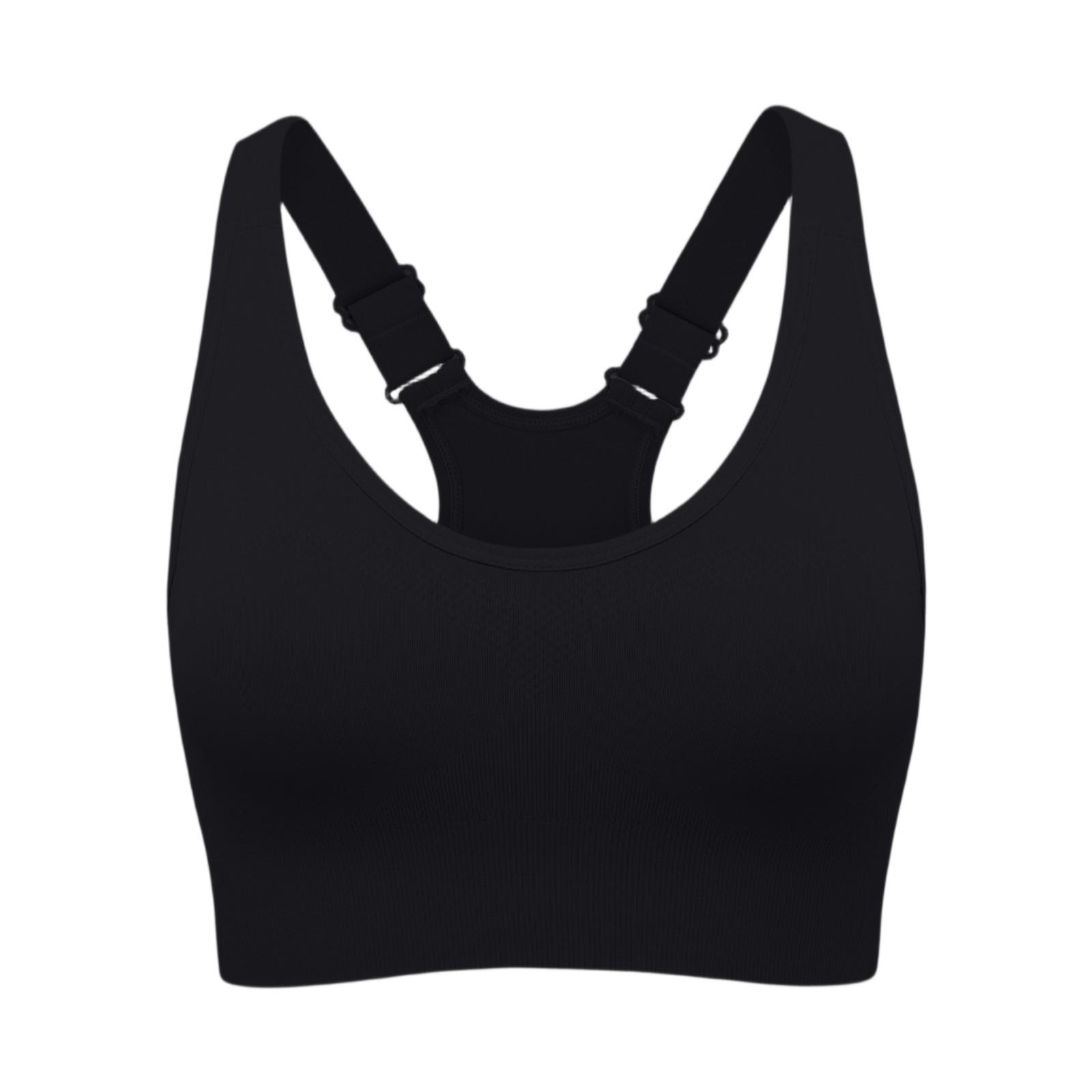 

Women s Underwear, Yoga Clothes With Chest Pads, Quick Drying Vest, Women s Sports And Fitness Bra 32 чорний