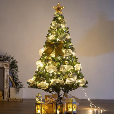 Gold Series Luxury Christmas Tree Ornament Set for Home and Window Display
