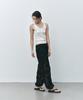 Haipeogeullipeu Scallop Pants Black
