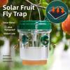 New Solar Powered Wasp Trap Box PP Hanging Bee Trap Bottle Reusable Transparent Wasp Killer Outdoor Use