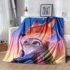 1 Stück, Zootopia Filmcharaktere Heimdekor Decke Perfekt für Sofa, Couch, Bett, Reise, Camping, Auto, Strand, Büro Nickerchen Weiche Überwurfdecke Geschenk