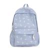 Schoolbag new schoolbag female ins college style backpack large capacity Korean version bow print middle school backpack