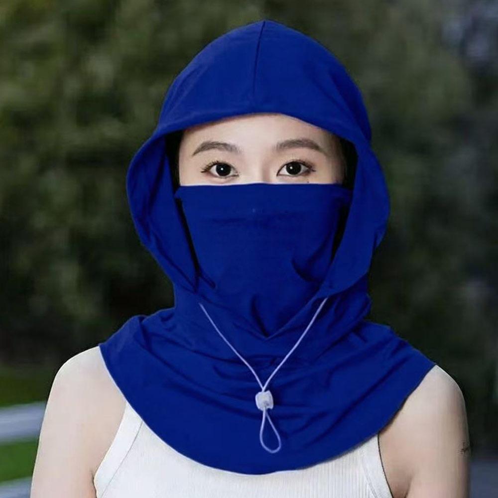 Anti-UV Sunshade Cap Breathable Face Mask Pullover Cap Unisex Sunscreen Hat  Summer