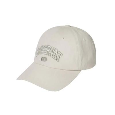 Baseballkappe Eng anliegend Bogenlogo Stickerei mit Volumen Elfenbein 601641