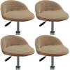 4 Pack of Stretch Short Back Chair Cover Slipcover with Short Round Backs Arms Curved Accent Counter Bar Stool Slipcover for Home Hotel Bedroom