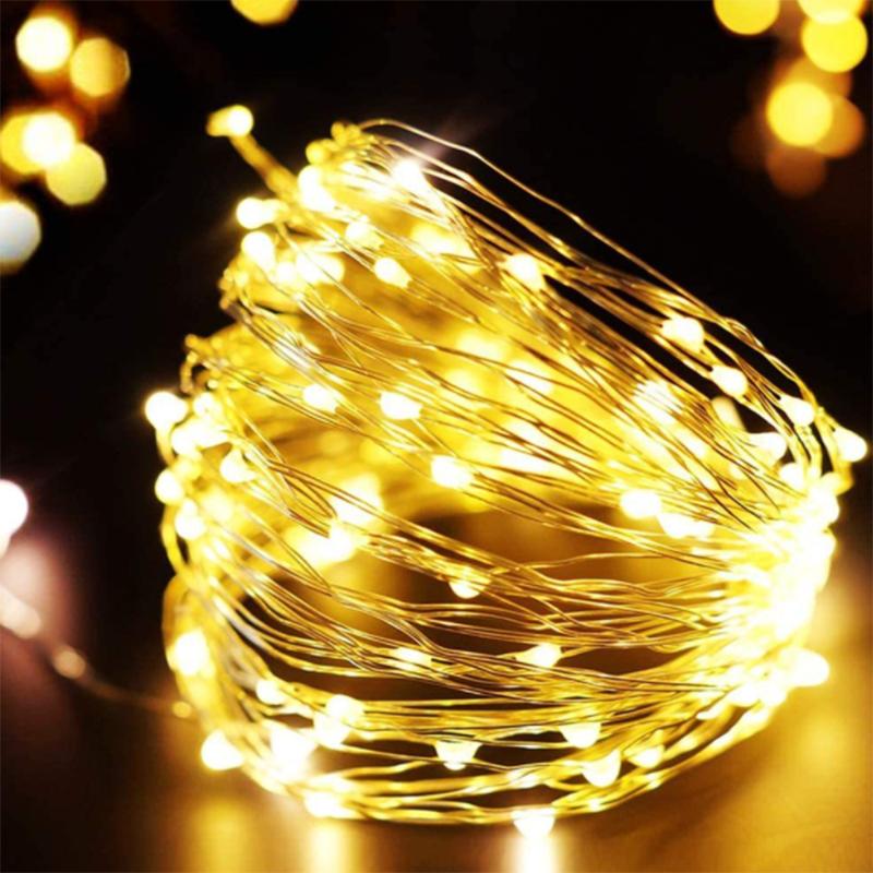 Christmas Fairy String Light Led Fairy Lights EU/USB DC Power Remote Control Halloween Garland Fairy Light for Wedding Party Christmas Decoratio