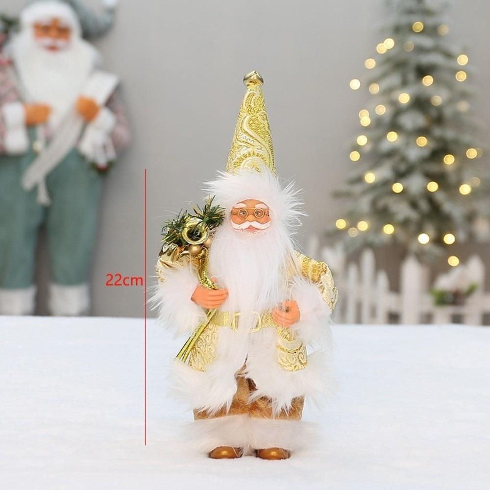Home Decoration Xmas Tree Ornament 9 Inch Santa Claus Doll New Santa Claus Decorations  Gift