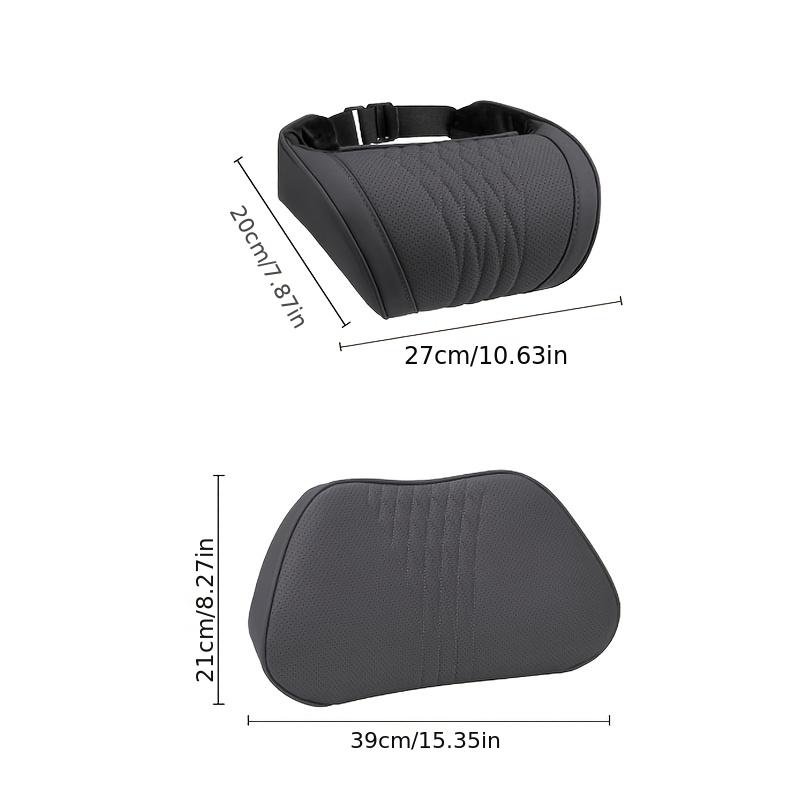 Luxury Car Neck Pillow | Nappa Leather Car Interior Decoration Accessories, Headrest, Seat Cushion, Neck Support Pillow, Comfortable and Breathablel