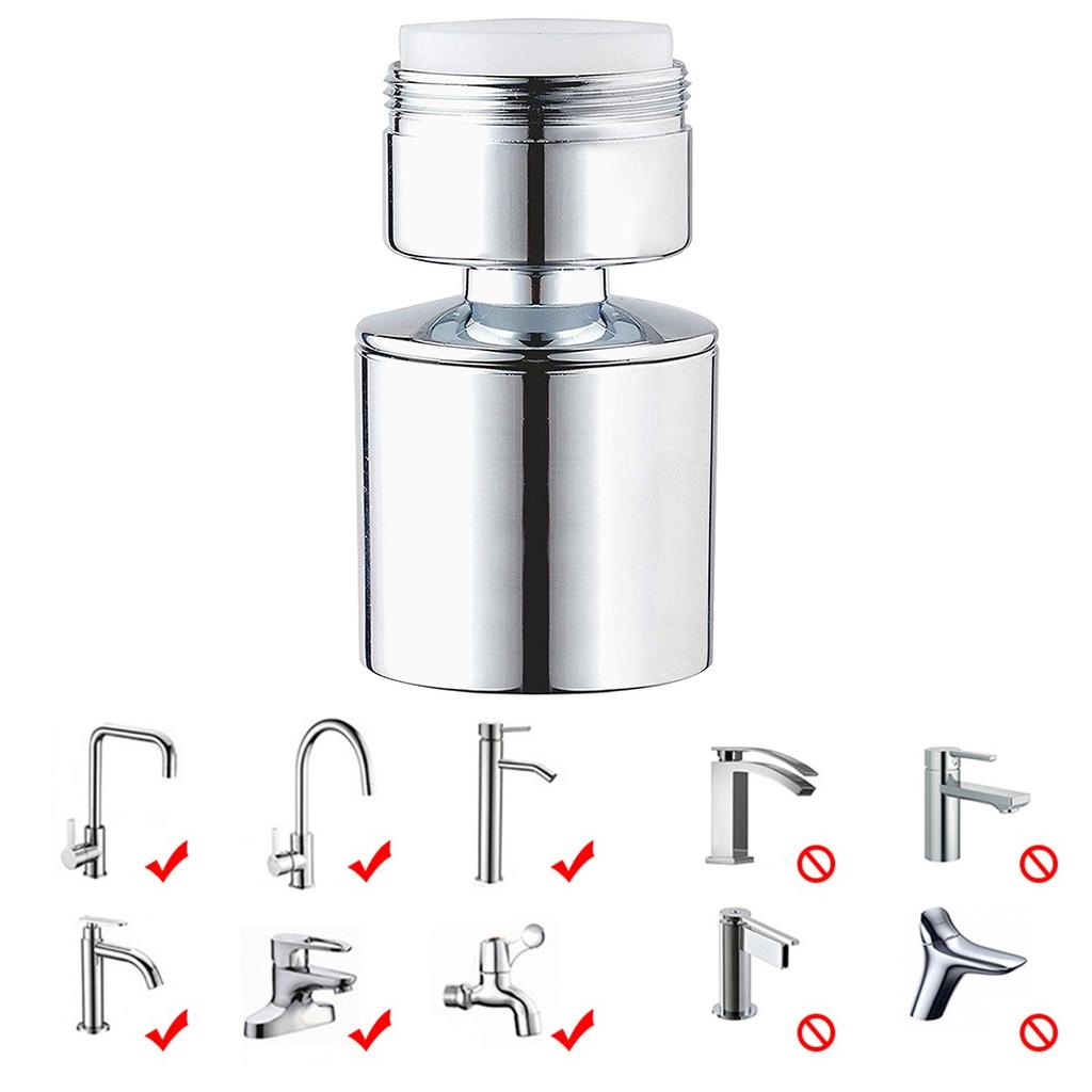 1PC Kitchen Water Faucet Aerator 360° Degree Swivel Tap Bathroom Water Tap Filter Nozzle Diffuser Adapter Filter Bathroom Access