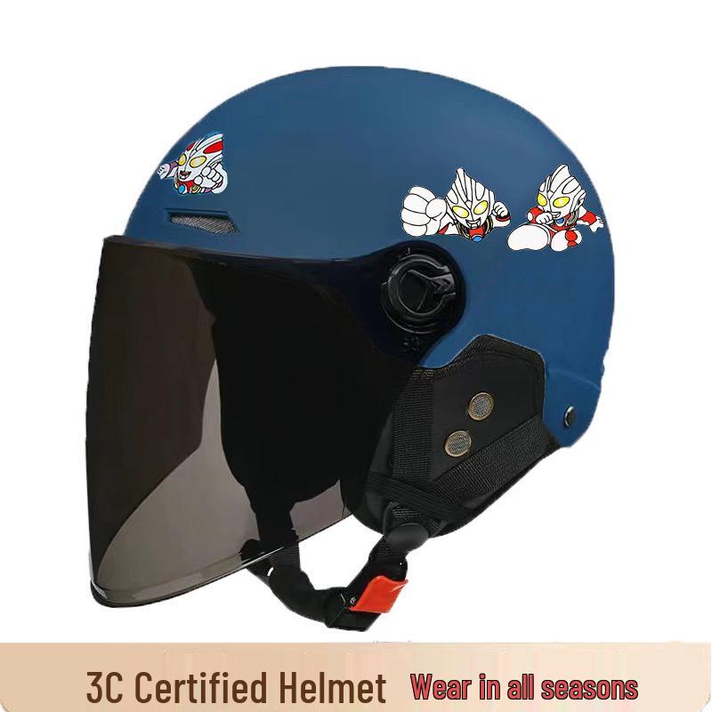 

Children s 3C Certified Electric Scooter Helmet with Sun and Removable Ear Protection for All Seasons.