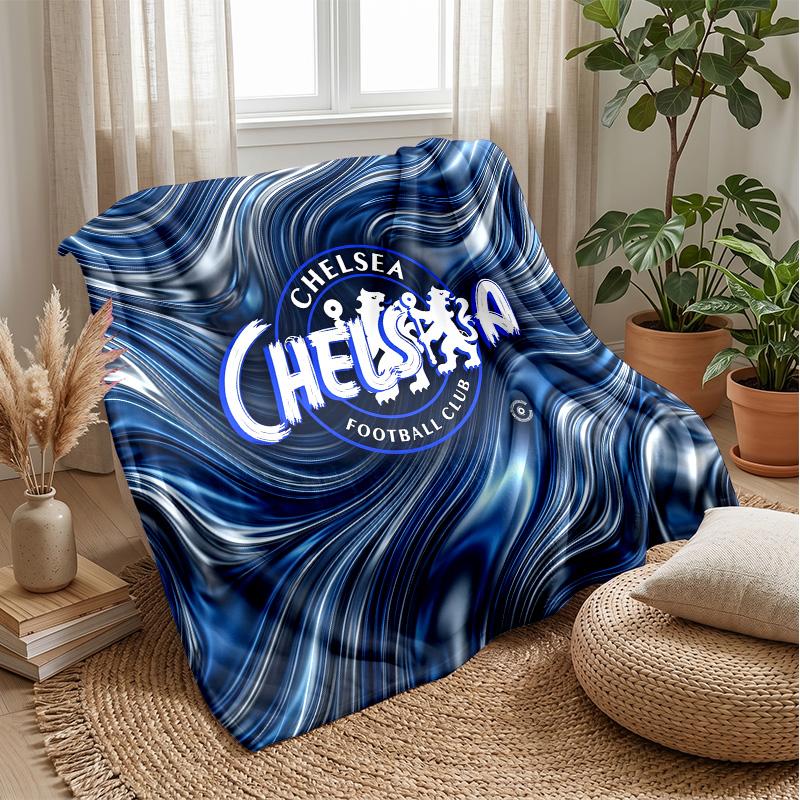 Chelsea FC Theme blanket Soft Flannel Blanket Plush Throw Blanket Cozy Sofa Bed Blanket for Home Decor