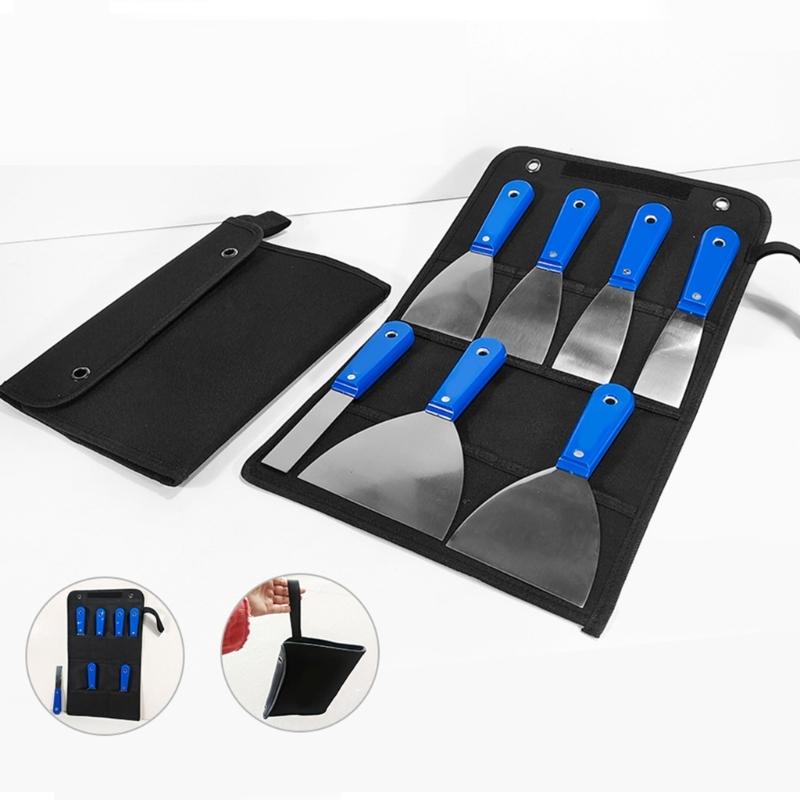 4/7Pcs Putty Cutter Stainless Steel Paint Scraper Tool Taping Cutter Tool for Repairing Drywall Removing Wallpaper Apply