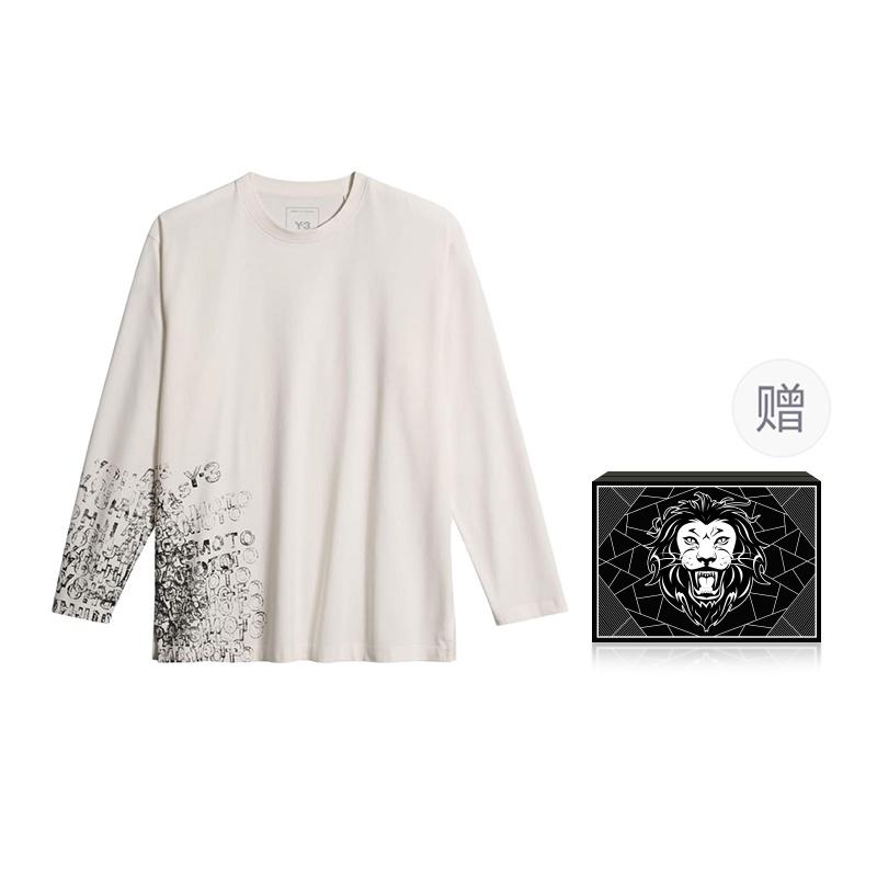 adidas Y-3 GFX Long Sleeve T-Shirt Chalk White Men s KR2238 L