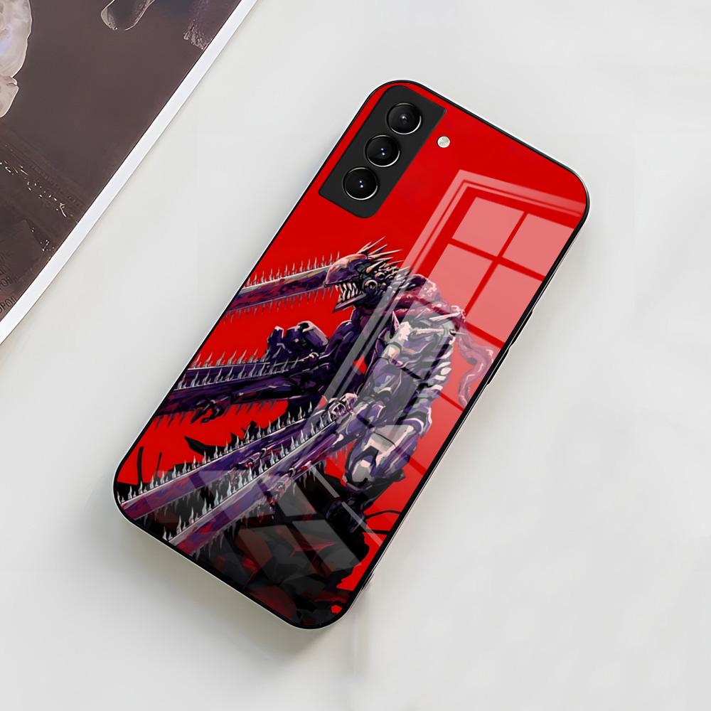 Anime C-Chainsaw Man Phone Case For Samsung A56 A36 A26 A16 A15 A25 A35 A55 A14 A34 A24 A54 Glass Case