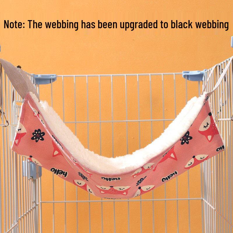 Adjustable Cat Hammock: Multi-Season Hanging Bed for Cage or Home Use