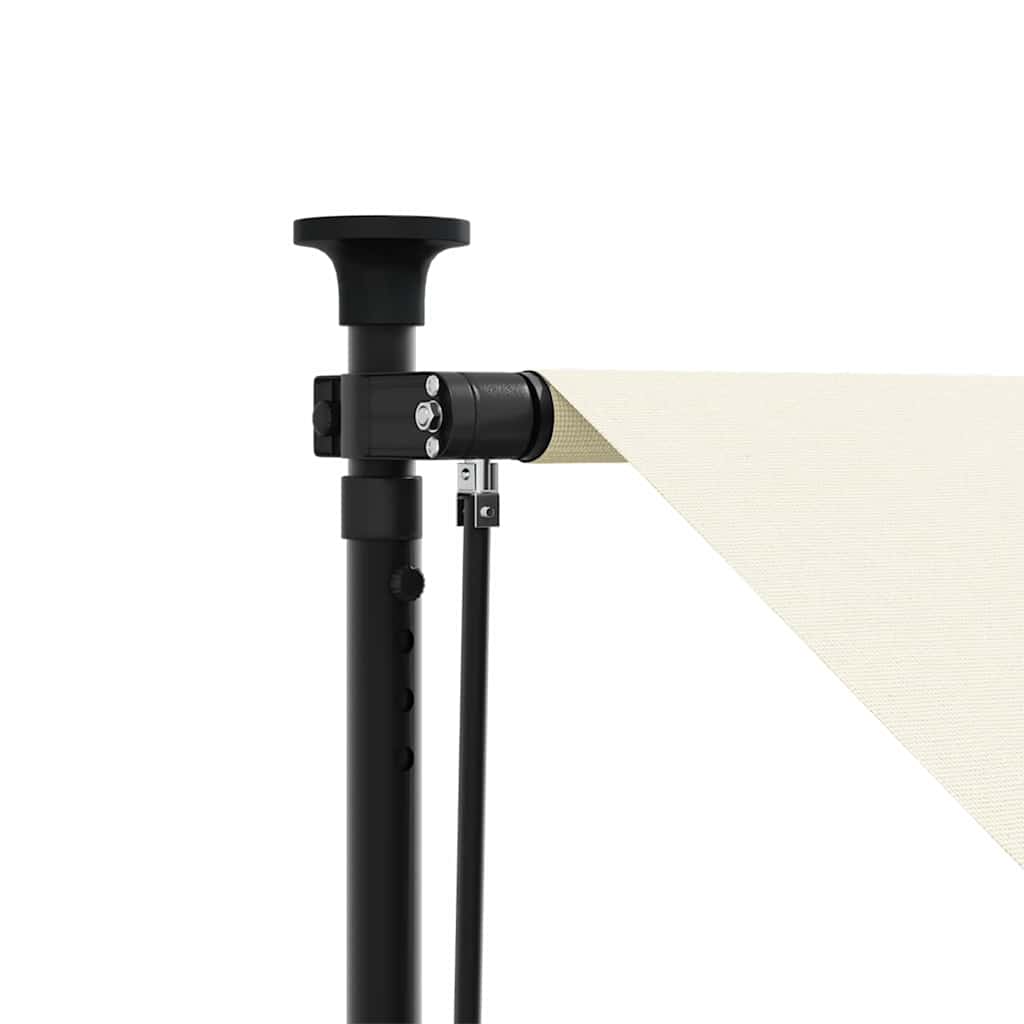 Retractable Awning Cream 350x150 cm Fabric and Steel