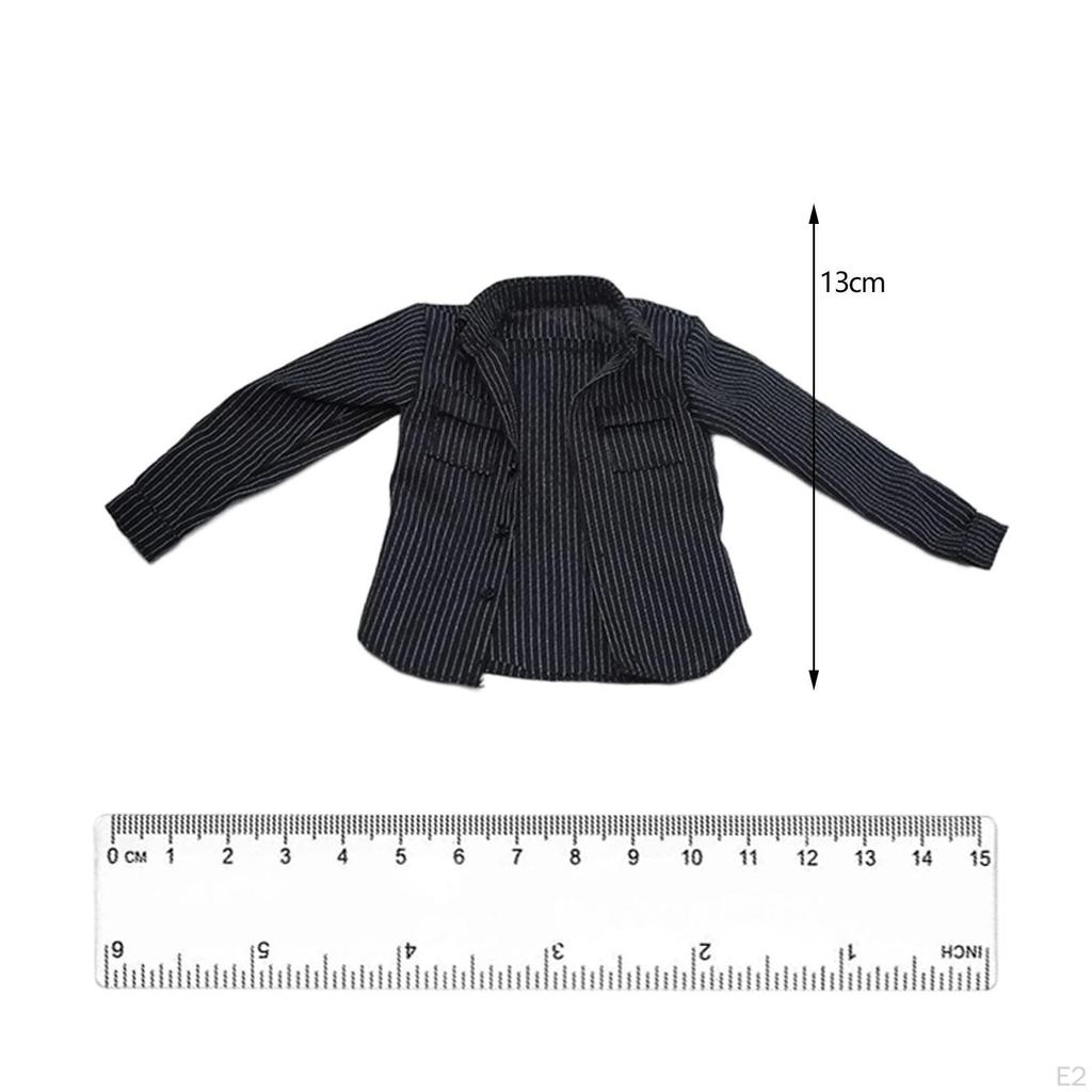 1/6 Doll Clothes Shirt Outfits for 12'' Action Figures Decor, Accessories, Accessory