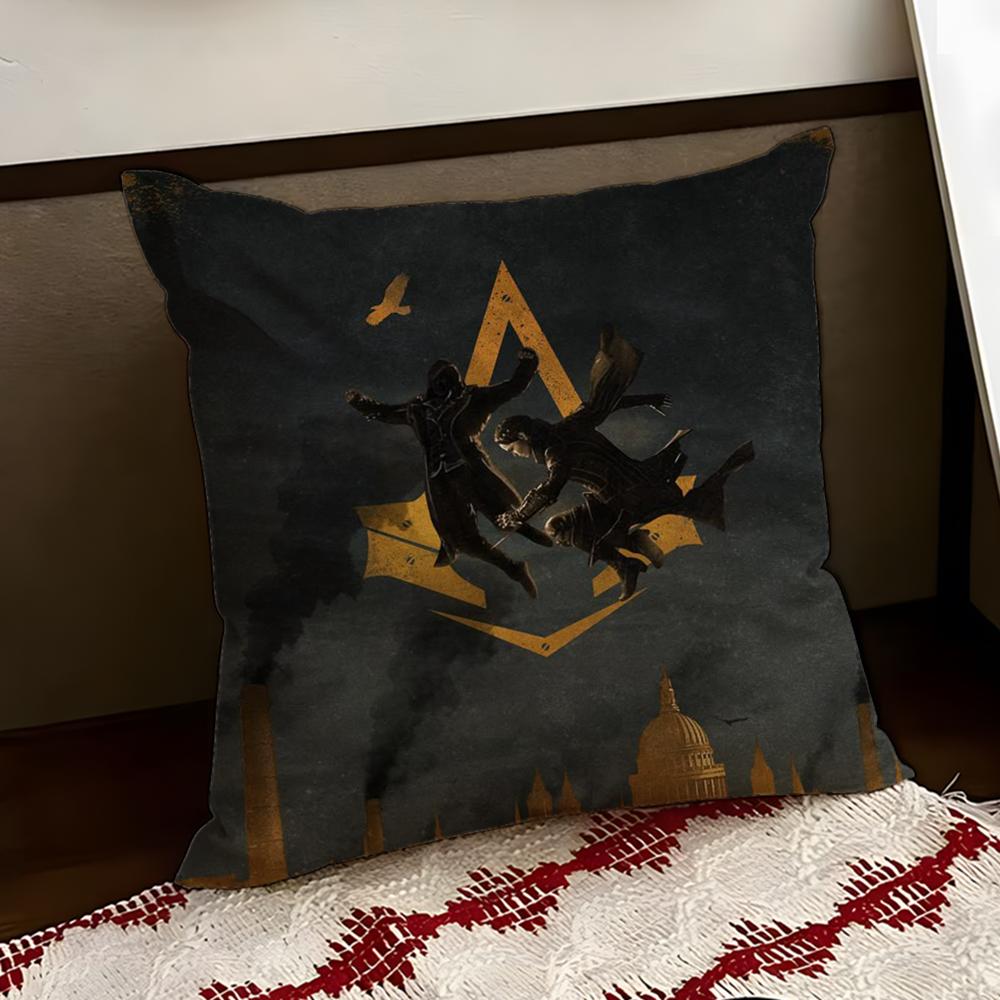 Housse de coussin Assassins Creed Réversible Douce Durable pour Maison Voiture Utilisation Multi-Scènes pour le Confort Quotidien