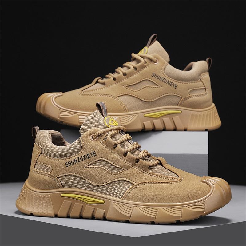 Kvalitní bezpečnostní obuv Pánská Ocelový drát Rotační přezka Pracovní tenisky Nezničitelná obuv Proti nárazu Proti propíchnutí Pracovní obuv
