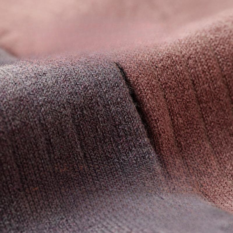 Women's Woolen Warm Mid-leg Socks for Autumn, Anti-odor Vintage Striped Stockings for Autumn and Winter