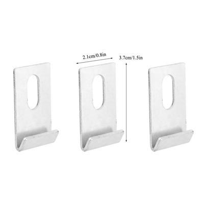 10pcs Greenhouse Base Clips Sliver Metal Fixings Attaches Kit Tool