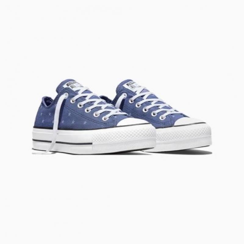 Converse Chuck Taylor All Star Lift Embroidered Stars Indigo Storm A16114c