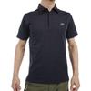 Admiral Golf ADMA461 Classic Logo Embossed Stretch Short Sleeve Black Shirt, Men's,