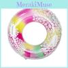 Eco-friendly Pvc Material 3mm Thick Printed Swim Ring For Adults Large Size 90cm Inner Diameter