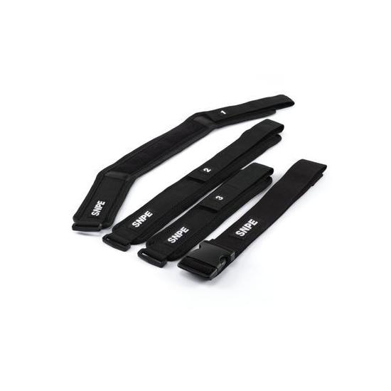 

SNPE Пояс для коррекции осанки Сумка для переноски Осанка таза Формирование тела Бандаж для коррекции кривизны ног Black Mesh F