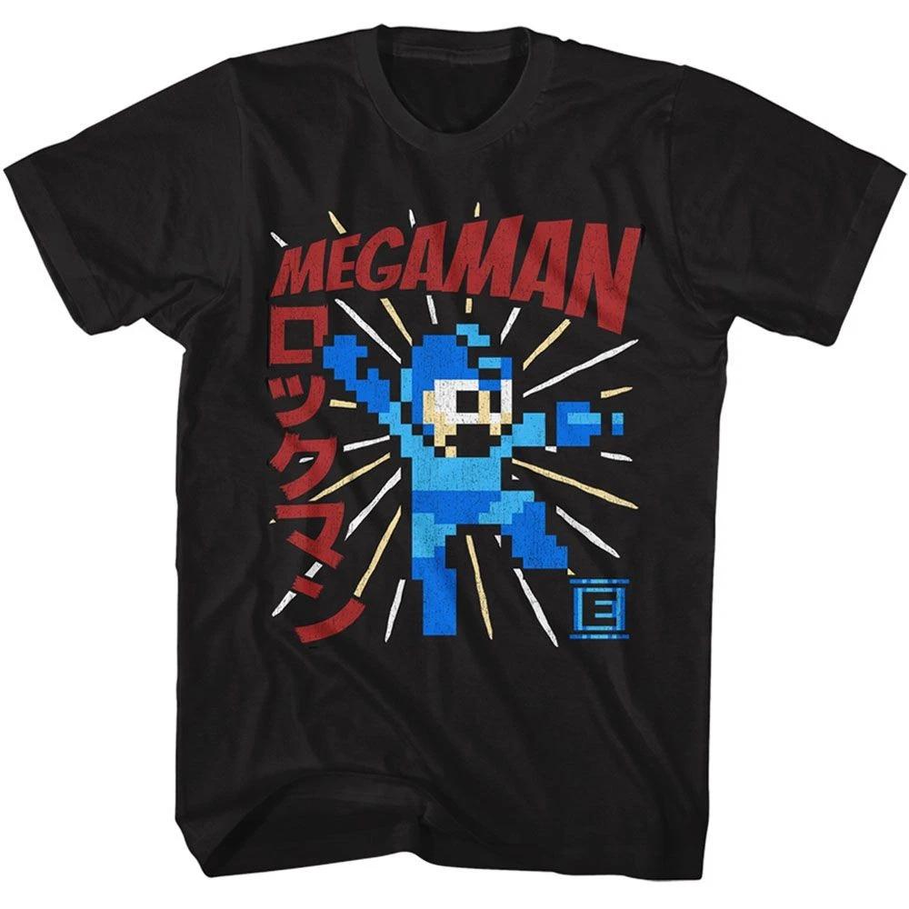 Mega Man Megaman Energy Booster Black Gaming Children s T-shirt 140