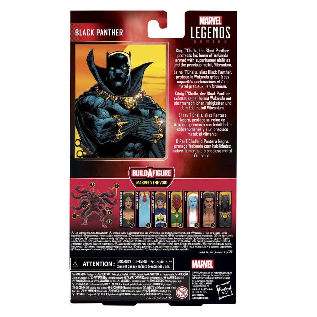 Hasbro Marvel Legends Series Black Panther, sběratelská figurka z komiksů, 6 palců (15 cm) Akční figurka F9015 Originální produkt